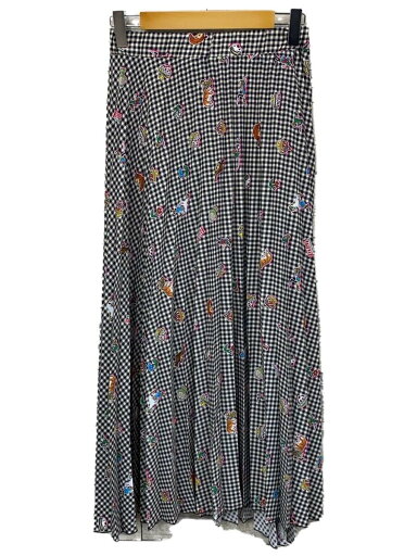 【中古】ottod’Ame◆ロングスカート/38/ポリエステル/グレー/チェック/タグ付き【レディースウェア】 【中古】ottod’Ame◆ロングスカート/38/ポリエステル/グレー/チェック/タグ付き【レディースウェア】