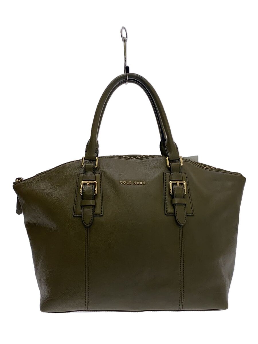 Cole Haan - 【中古】COLE HAAN◆ハンドバッグ/レザー/GRN【バッグ】