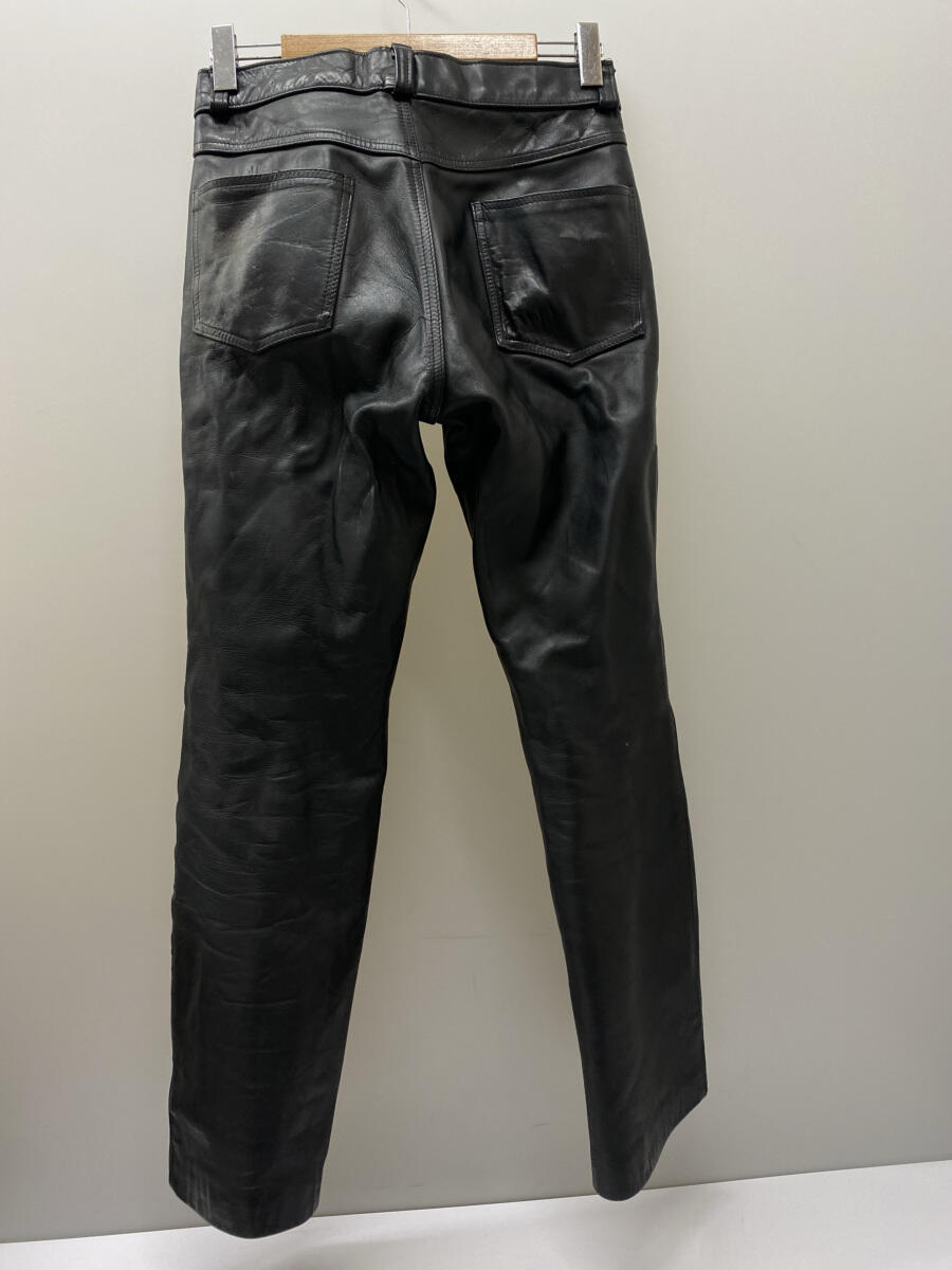 【中古】Schott◆ボトム/32/レザー/BLK/604【メンズウェア】 2