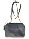 【中古】MICHAEL KORS◆ショルダーバッグ/レザー/BLK/NB-1805【バッグ】
