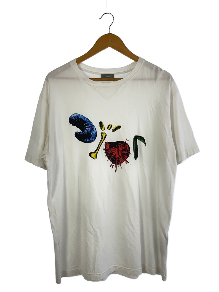 【中古】Dior HOMME◆Tシャツ/L/コットン/WHT/213j685c0677【メンズウェア】