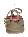 【中古】BOTTEGA VENETA◆ショルダーバッグ/レザー/マルチカラー/無地【バッグ】