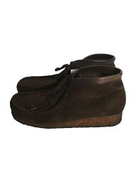 【中古】Clarks◆チャッカブーツ/42/BRW/スウェード【シューズ】