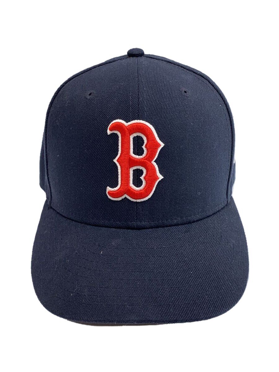 【中古】NEW ERA◆キャップ/7 3/8/ポリエステル/NVY/無地/メンズ【服飾雑貨他】