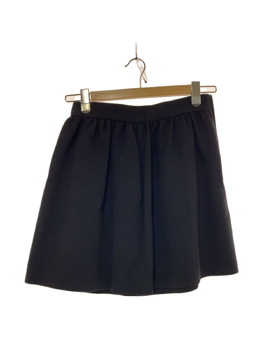 【中古】RED VALENTINO◆スカート/40/レーヨン/BLK/無地【レディースウェア】