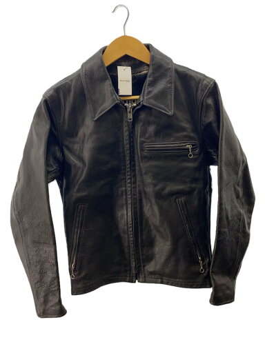【中古】Schott◆ライナー付き/シングルライダースジャケット/レザー/BLK/ブラック/無地【メンズウェア】 【中古】Schott◆ライナー付き/シングルライダースジャケット/レザー/BLK/ブラック/無地【メンズウェア】