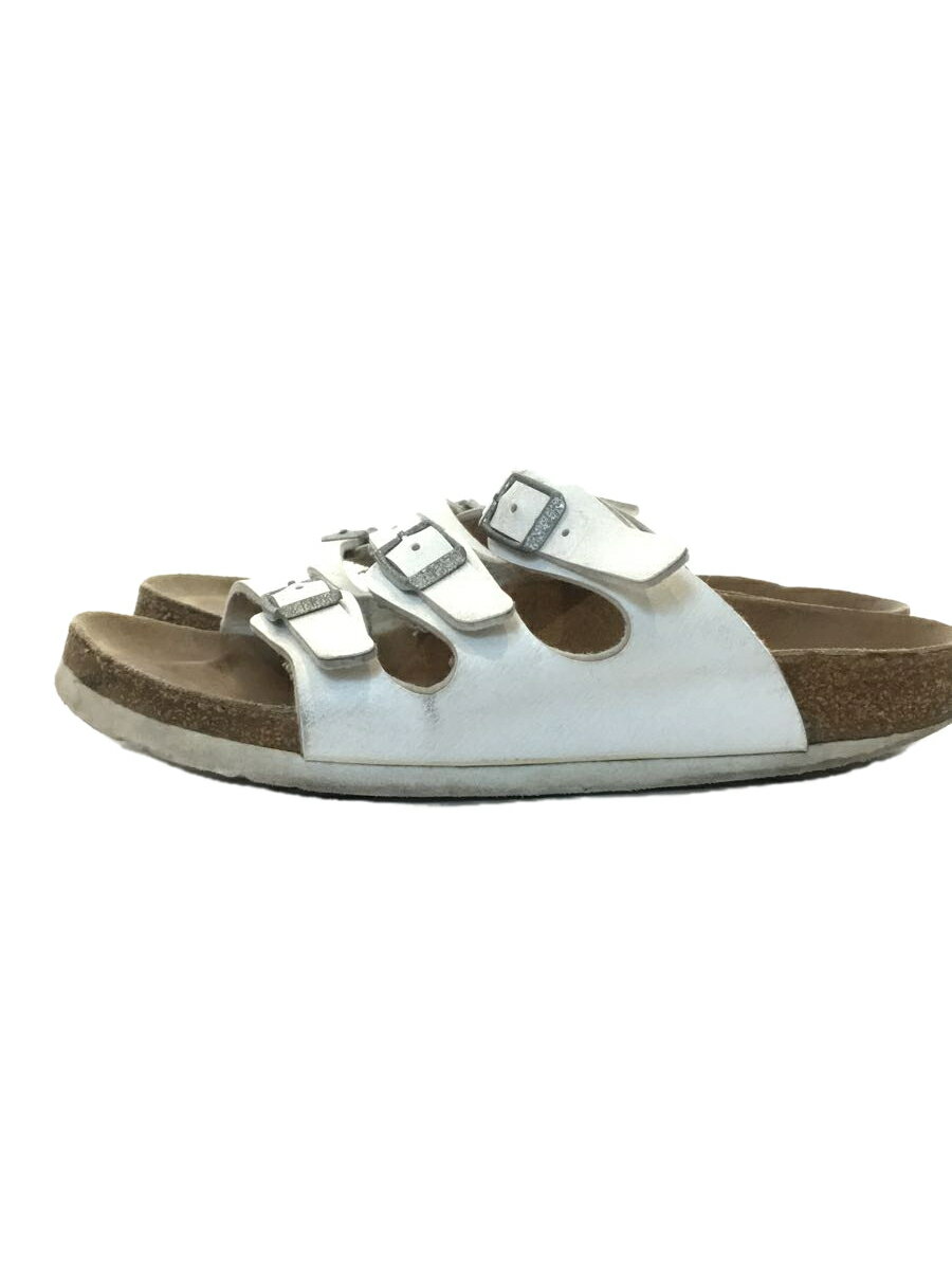 【中古】BIRKENSTOCK◆フロリダ/状態考慮/サンダル/23cm/WHT【シューズ】