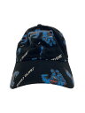 【中古】NEW ERA◆キャップ/コットン/BLK/ブラック/黒/総柄/メンズ/ニューエラ/サンタクルーズ【服飾雑貨他】