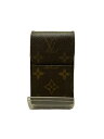 【中古】LOUIS VUITTON◆エテュイ・シガレット_モノグラム・キャンバス_BRW/--/BRW/レディース【服飾雑貨他】