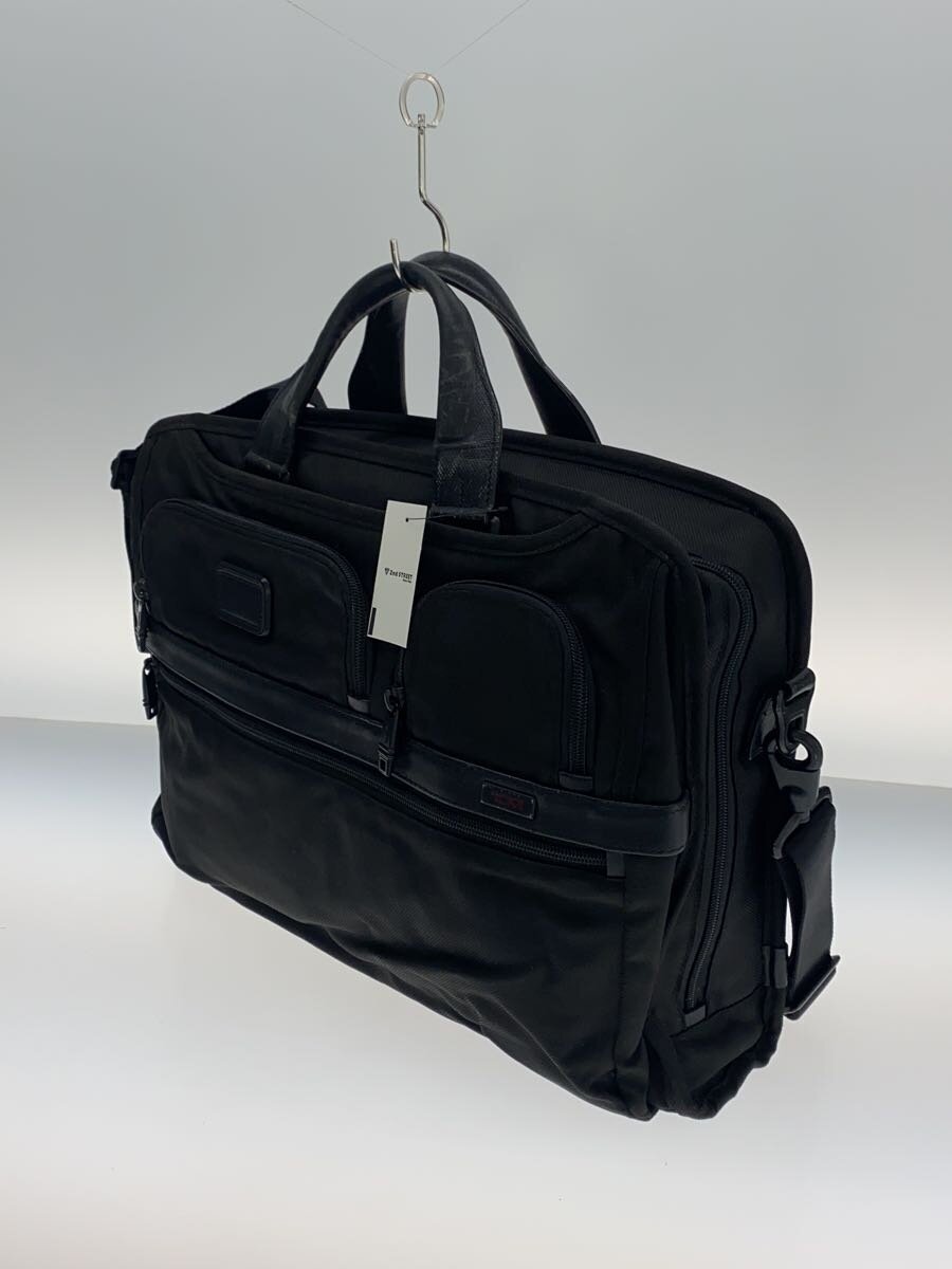 【中古】TUMI◆ブリーフケース/ポリエステル/BLK/無地【バッグ】