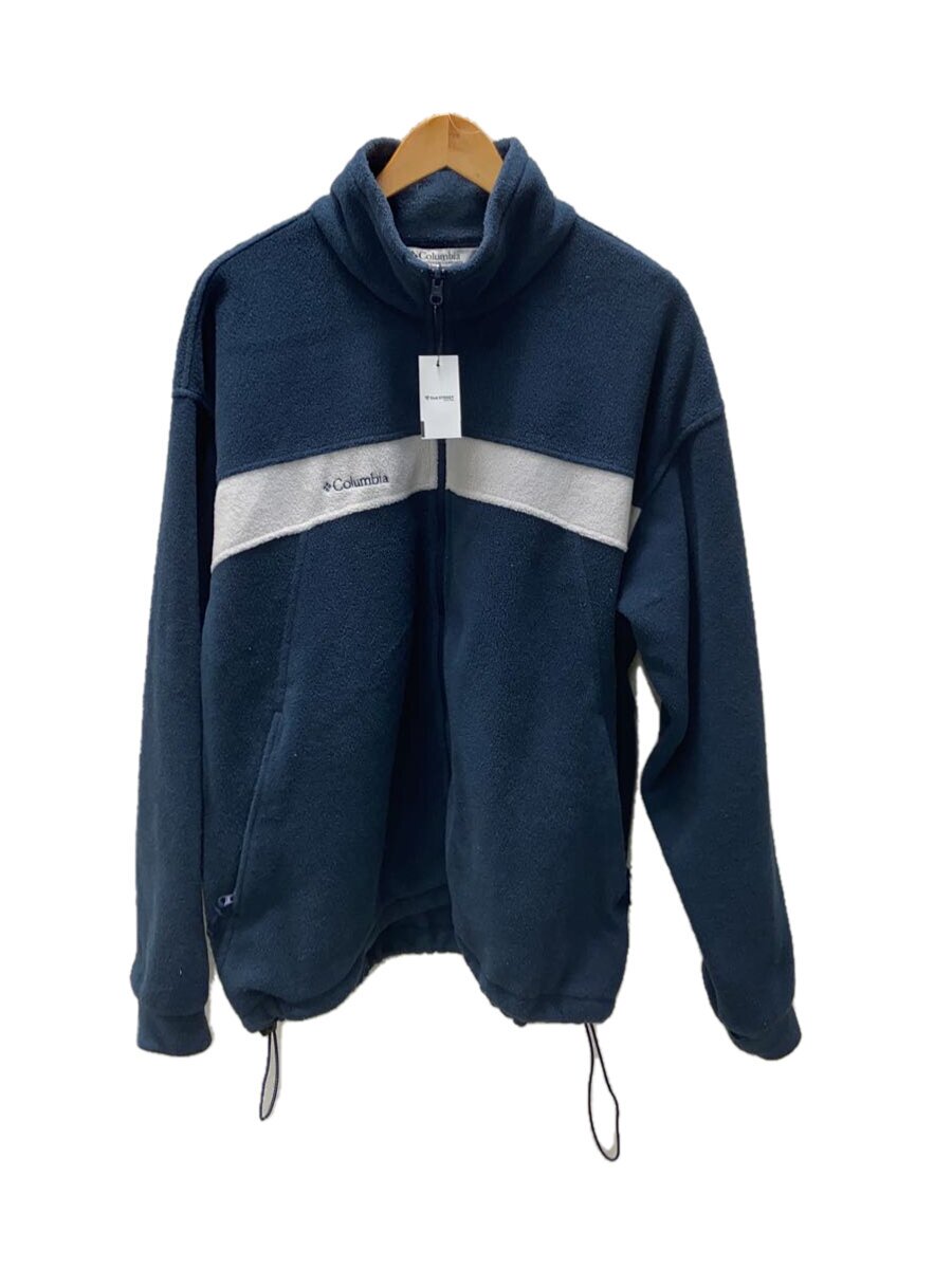 【中古】Columbia◆フリースジャケット/XL/ポリエステル/NVY/無地【メンズウェア】
