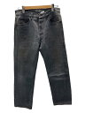 【中古】Levi’s◆90s/後染め/USA製/裏524/ボトム/33/デニム/GRY/無地/501-0660【メンズウェア】
