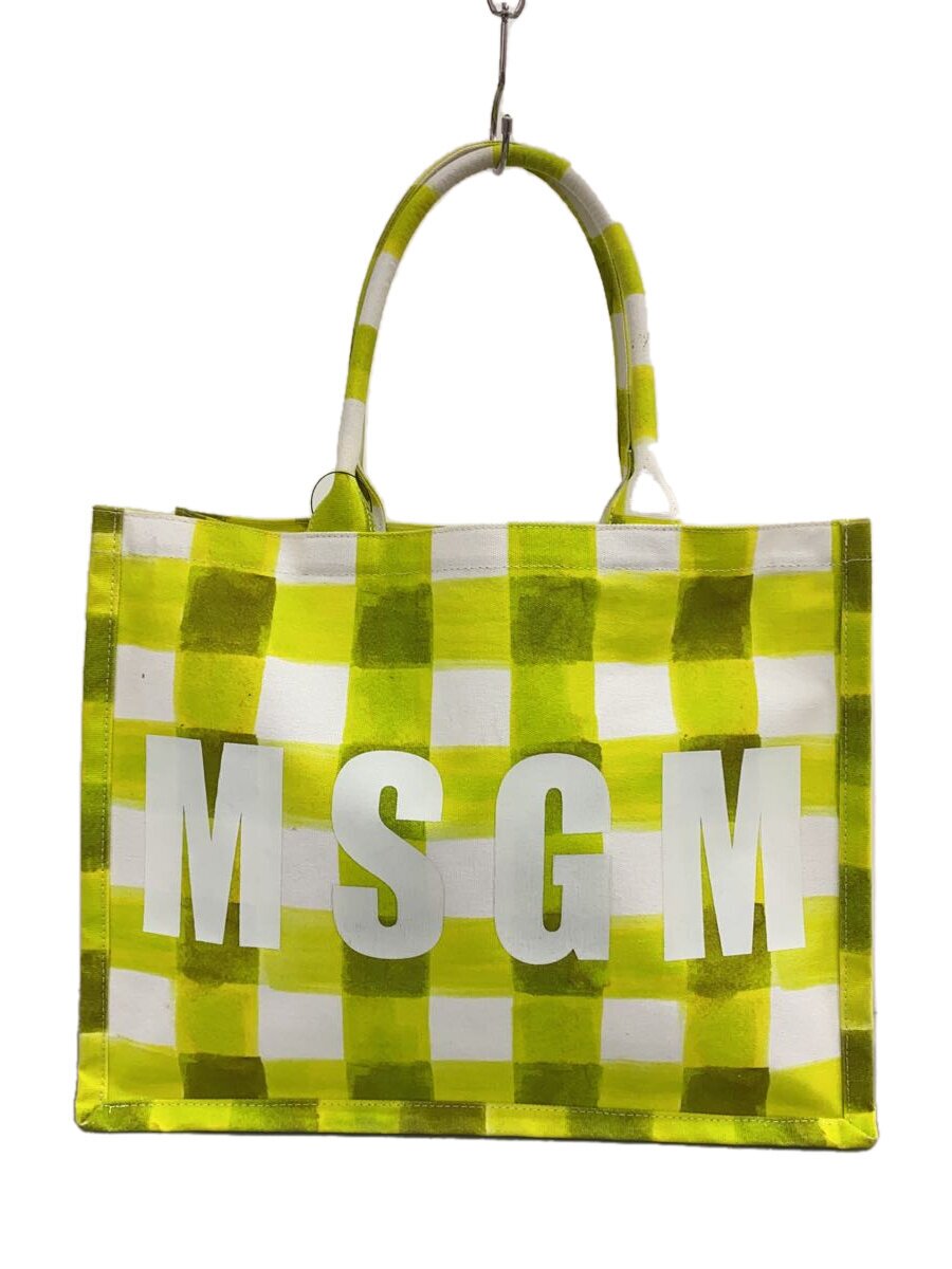 【中古】MSGM◆トートバッグ/キャンバス/YLW/3242MDZ75//【バッグ】