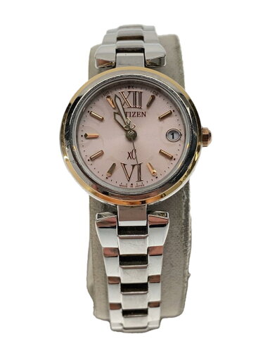 【中古】CITIZEN◆ソーラー腕時計/アナログ/ステンレス/PNK/H058-T021174【服飾雑貨他】 【中古】CITIZEN◆ソーラー腕時計/アナログ/ステンレス/PNK/H058-T021174【服飾雑貨他】