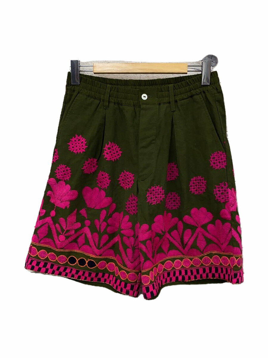 【中古】PERIOD FEATURES/ショートパンツ/3/コットン/KHK/総柄【メンズウェア】