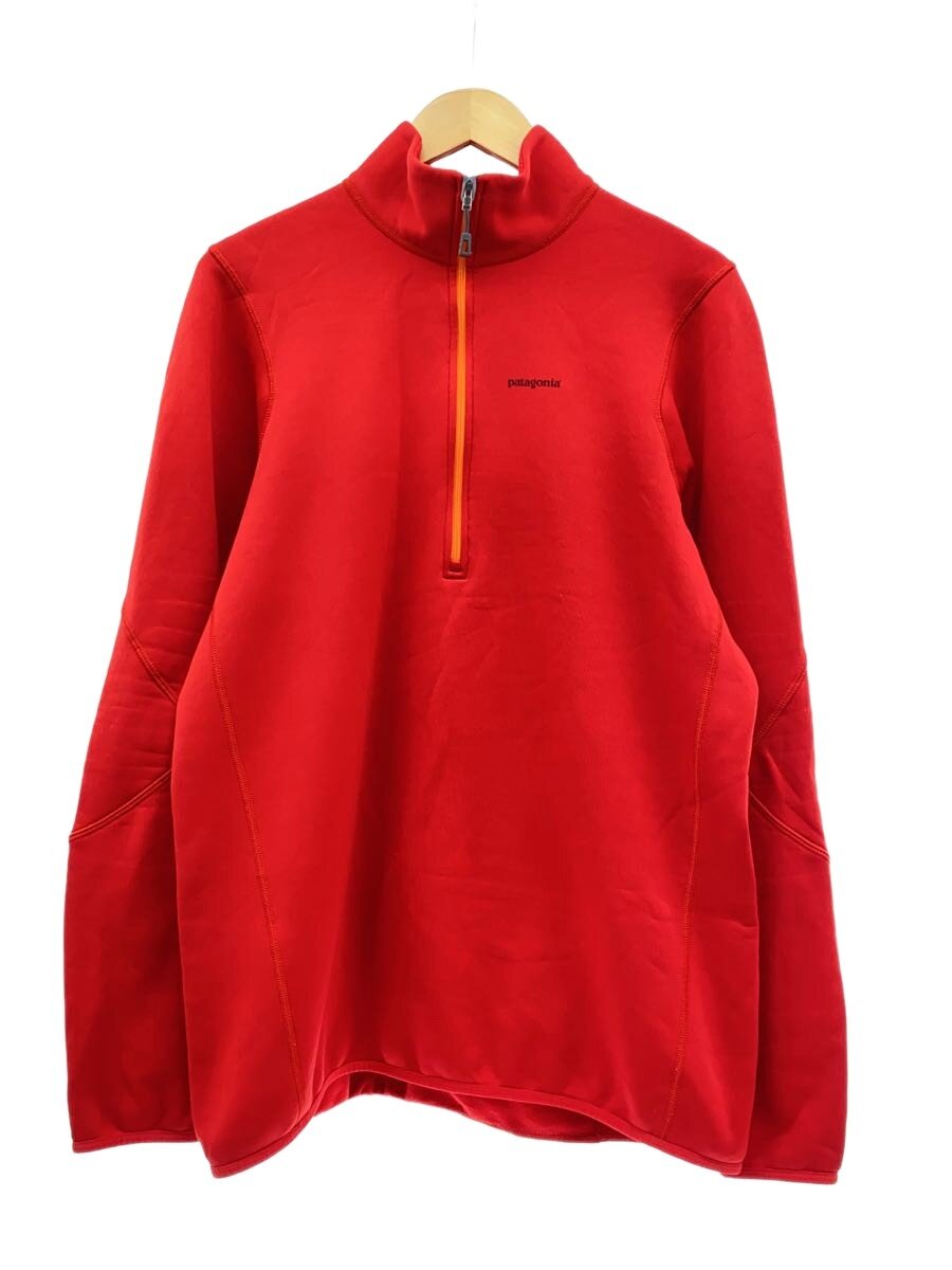 【中古】patagonia◆フリースジャケット/XL/ポリエステル/RED/無地/17710SP13【メンズウェア】