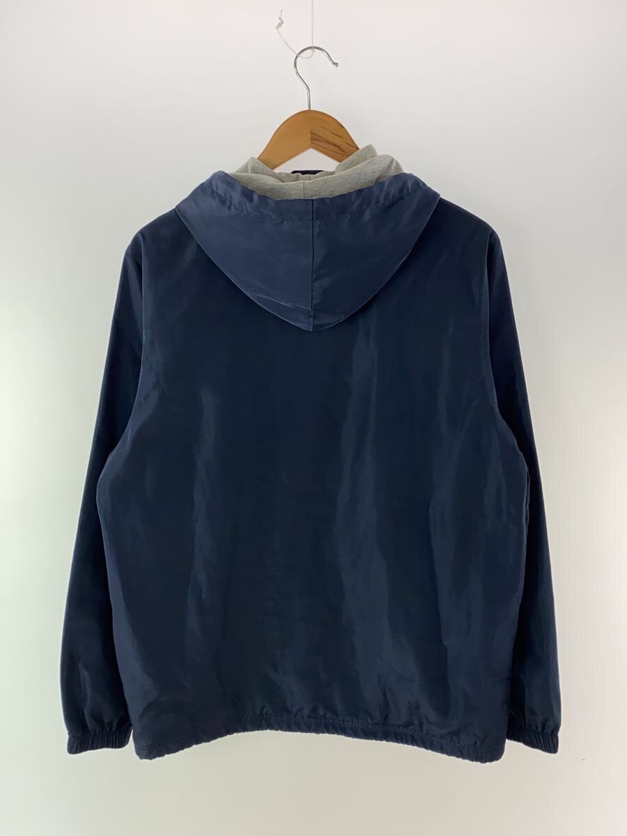 【中古】Supreme◆Vertical Logo Hooded Coaches Jacket/M/ポリエステル/NVY/無地//【メンズウェア】
