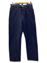 【中古】YAECA◆DENIM PANTS WIDE TAPERED ボトム/31/デニム/IDG/10-14W【メンズウェア】