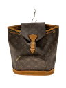 【中古】LOUIS VUITTON◆1)ミニ・モンスリ_モノグラム・キャンバス_BRW/PVC/BRW【バッグ】