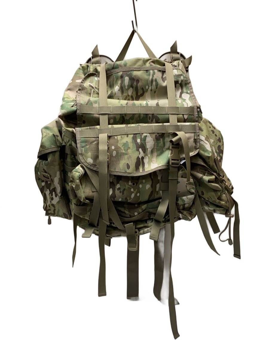【中古】MILITARY◆US軍/リュック/ナイロン/KHK/カモフラ【バッグ】