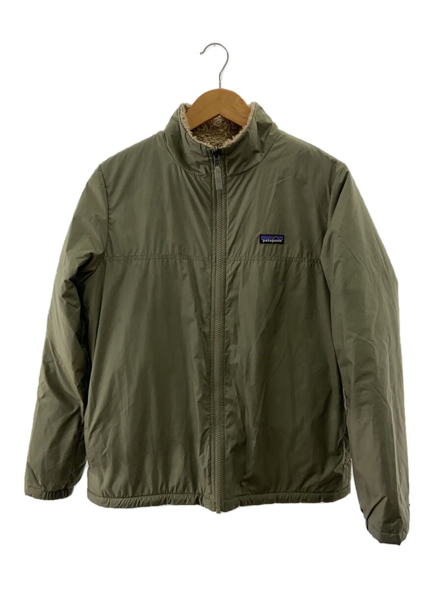 【中古】patagonia◆ブルゾン/SIZE16-18/XXL/リバーシブル/ポリエステル/カーキ/無地/68035FA22//【キッズ】