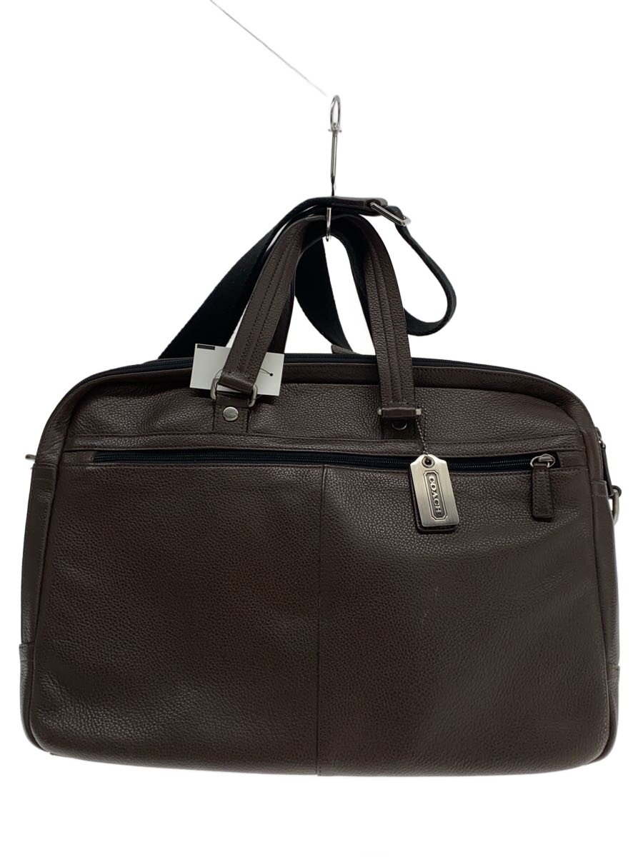 Rakuten - 【中古】COACH◆ブリーフケース/レザー/BRW/F70366【バッグ】