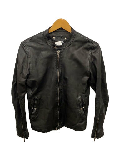【中古】ISAMU KATAYAMA BACKLASH◆シングルライダースジャケット/M/牛革/BLK/T-004/スタンドネック【メンズウェア】 【中古】ISAMU KATAYAMA BACKLASH◆シングルライダースジャケット/M/牛革/BLK/T-004/スタンドネック【メンズウェア】