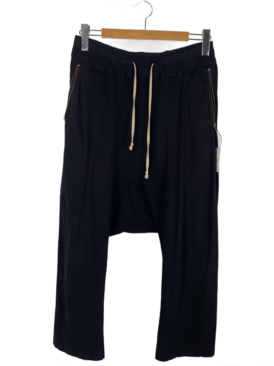 RICK OWENS DRKSHDW◆Drawstrings Cropped Pants/サルエルパンツ/XS/コットン/BLK/無地/DU3374/? NULL ?
