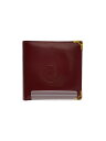 【中古】Cartier◆2つ折り財布/--/BRD/無地/レディース/73184159【服飾雑貨他】