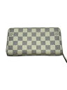 【中古】LOUIS VUITTON◆ジッピー・ウォレット_ダミエ・アズール_WHT/PVC/WHT/メンズ【服飾雑貨他】(4)