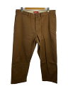 【中古】Supreme◆25ss/chino pant/ボトム/36/コットン/BRW/毛羽立ち有/使用感有【メンズウェア】