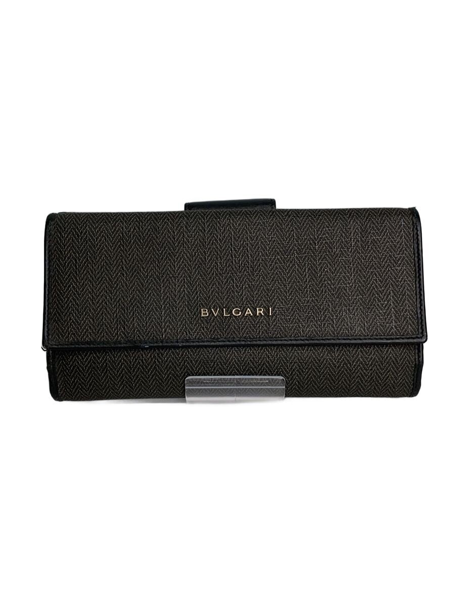Clothing Accessories (Caps, Ties, Belts) - 【中古】BVLGARI◆長財布/--/GRY/メンズ/32589【服飾雑貨他】