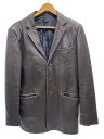 【中古】GAULTIER HOMME objet◆レザージャケット・ブルゾン/48/羊革/BRW/無地【メンズウェア】(4)