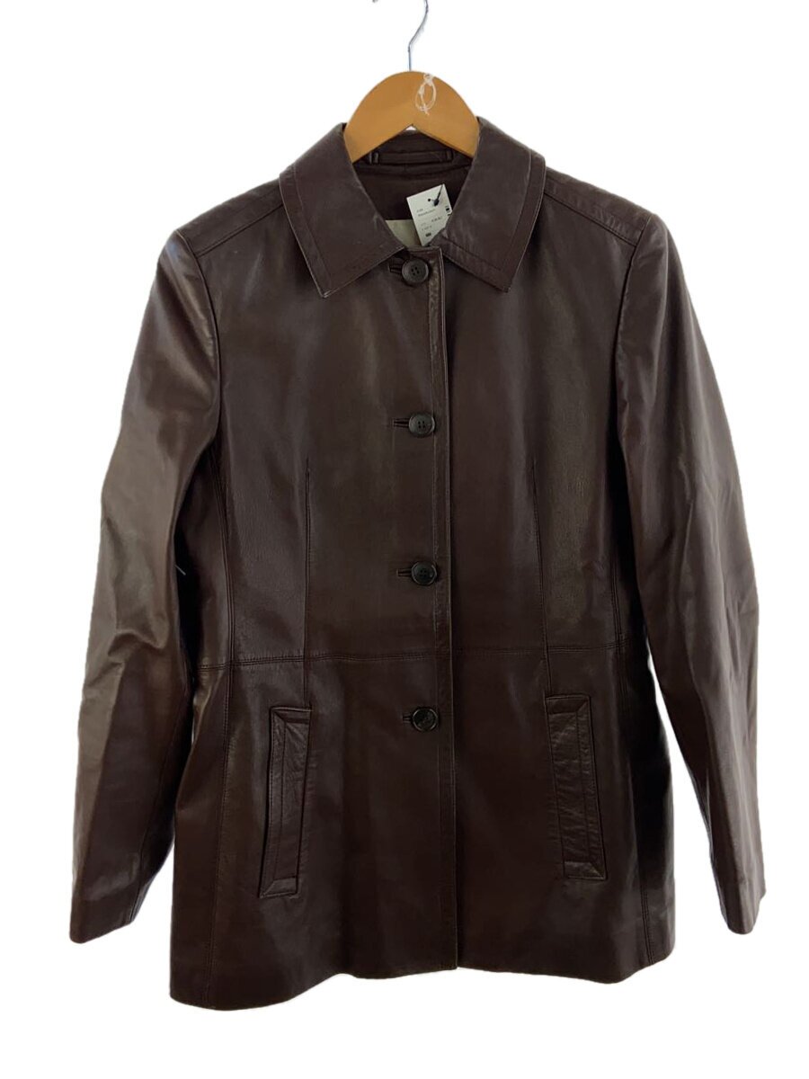【中古】Aquascutum◆コート/4/羊革/BRW/1051195-89//【レディースウェア】