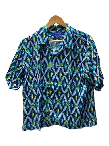 【中古】ROKKAN◆アロハシャツ/M/レーヨン/BLU/総柄【メンズウェア】 【中古】ROKKAN◆アロハシャツ/M/レーヨン/BLU/総柄【メンズウェア】