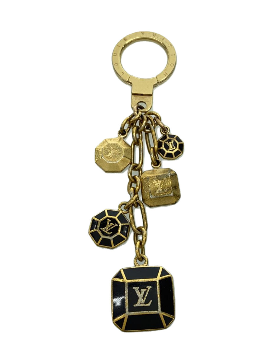 【中古】LOUIS VUITTON◆ポルトクレカボション/キーホルダー/--/GLD/レディース/M66001【服飾雑貨他】