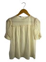 【中古】MIU MIU◆半袖ブラウス/40/シルク/CRM/無地/MT1294【レディースウェア】