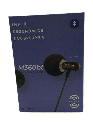 【中古】INAIR◆イヤホン/INAIR M360bt BK【家電・ビジュアル・オーディオ】 【中古】INAIR◆イヤホン/INAIR M360bt BK【家電・ビジュアル・オーディオ】