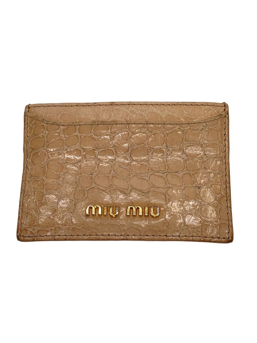【中古】MIU MIU◆カードケース/--/PNK/
