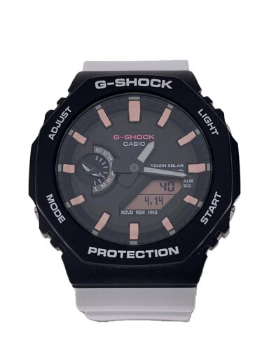 【中古】CASIO◆ソーラー腕時計_G-SHOCK/デジアナ/ラバー/BLK/WHT【服飾雑貨他】 【中古】CASIO◆ソーラー腕時計_G-SHOCK/デジアナ/ラバー/BLK/WHT【服飾雑貨他】