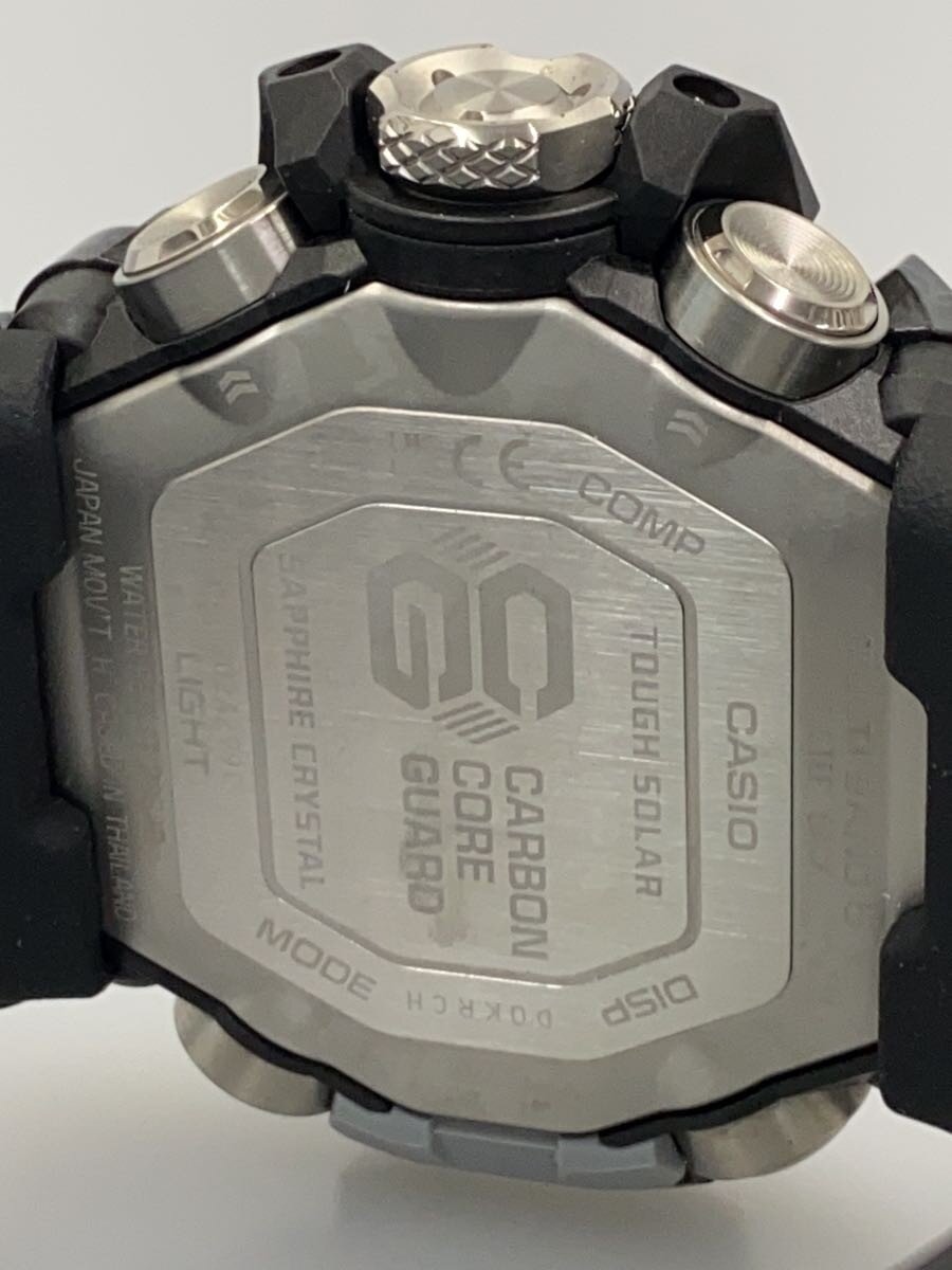 【中古】CASIO◆クォーツ腕時計/アナログ/ラバー/BLK/BLK/カーボン【服飾雑貨他】 3