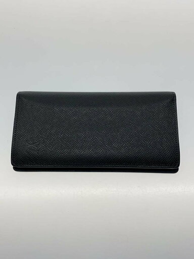 【中古】LOUIS VUITTON◆ポルト・フォイユ・ブラザ_タイガ_BLK/牛革/BLK/メンズ/M30501//【服飾雑貨他】 【中古】LOUIS VUITTON◆ポルト・フォイユ・ブラザ_タイガ_BLK/牛革/BLK/メンズ/M30501//【服飾雑貨他】