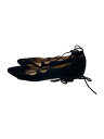 【中古】FABIO RUSCONI◆フラットパンプス/36/BLK/スウェード【シューズ】(4)