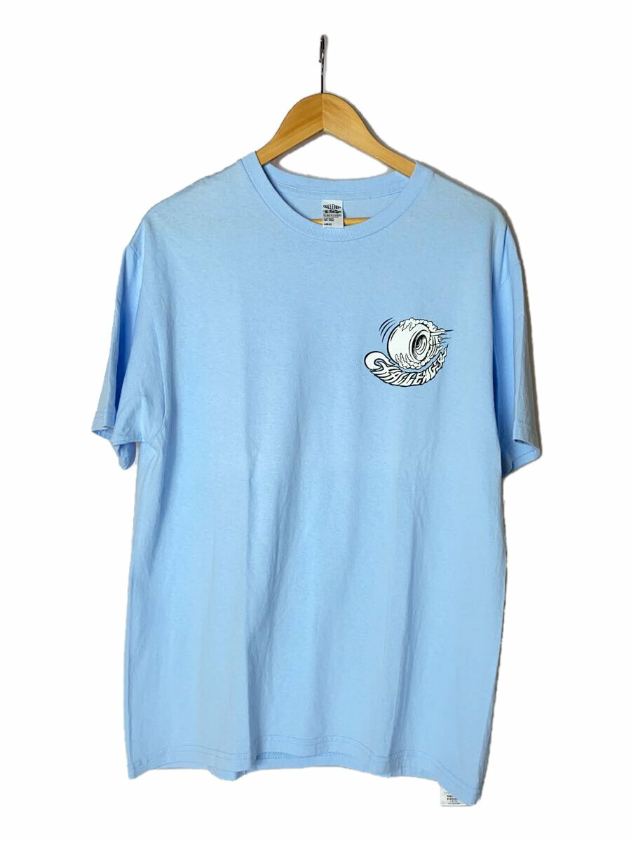 【中古】CHALLENGER◆Tシャツ/L/コットン/BLU/プリント【メンズウェア】