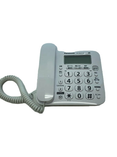 【中古】Panasonic◆固定電話/電話機/VE-GD27-W/3GAFA582837/ホワイト【家電・ビジュアル・オーディオ】 【中古】Panasonic◆固定電話/電話機/VE-GD27-W/3GAFA582837/ホワイト【家電・ビジュアル・オーディオ】