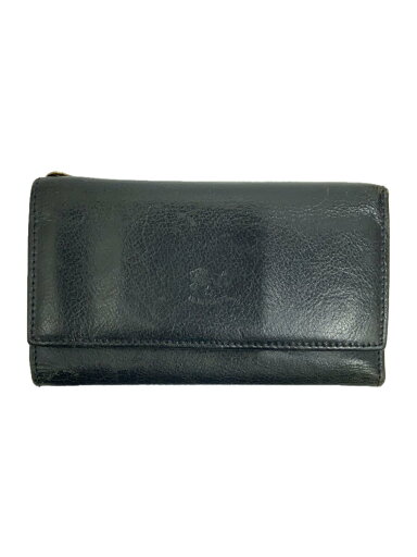 【中古】IL BISONTE◆3つ折り財布/レザー/BLK/メンズ【服飾雑貨他】 【中古】IL BISONTE◆3つ折り財布/レザー/BLK/メンズ【服飾雑貨他】
