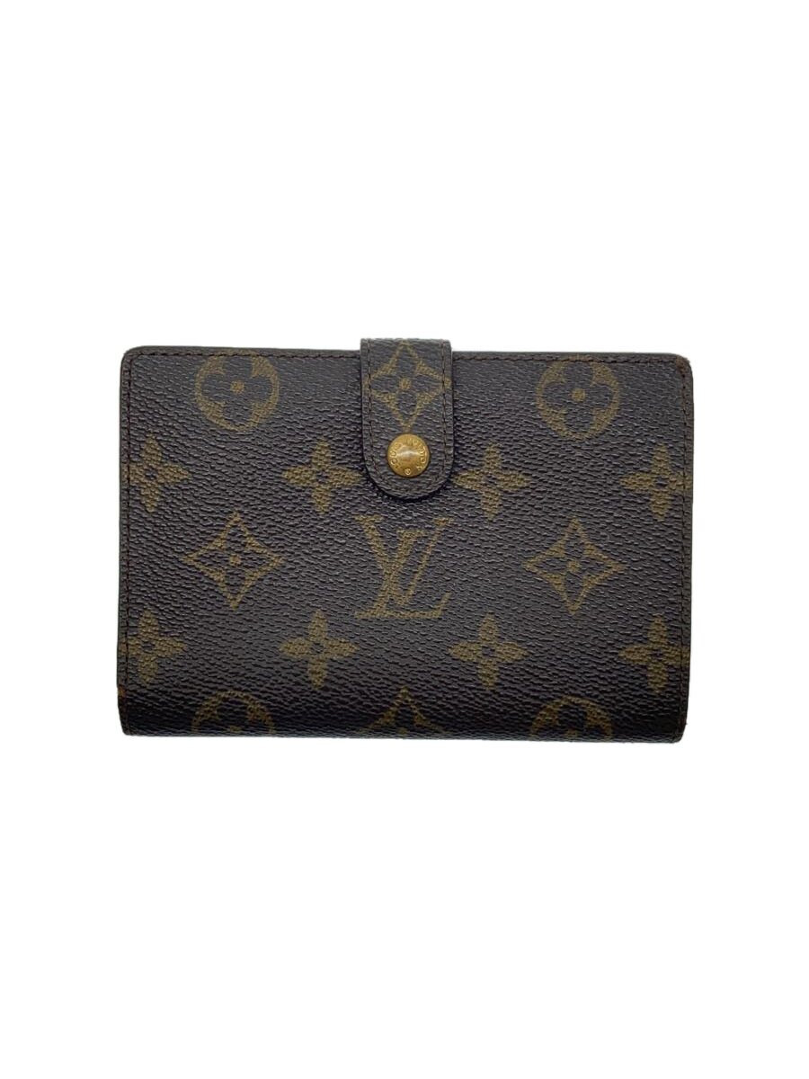 【中古】LOUIS VUITTON◆ポルト・モネ・ビエ・ヴィエノワ_モノグラム・キャンバス_BRW/PVC/BRW/総柄/レディース【服飾雑貨他】
