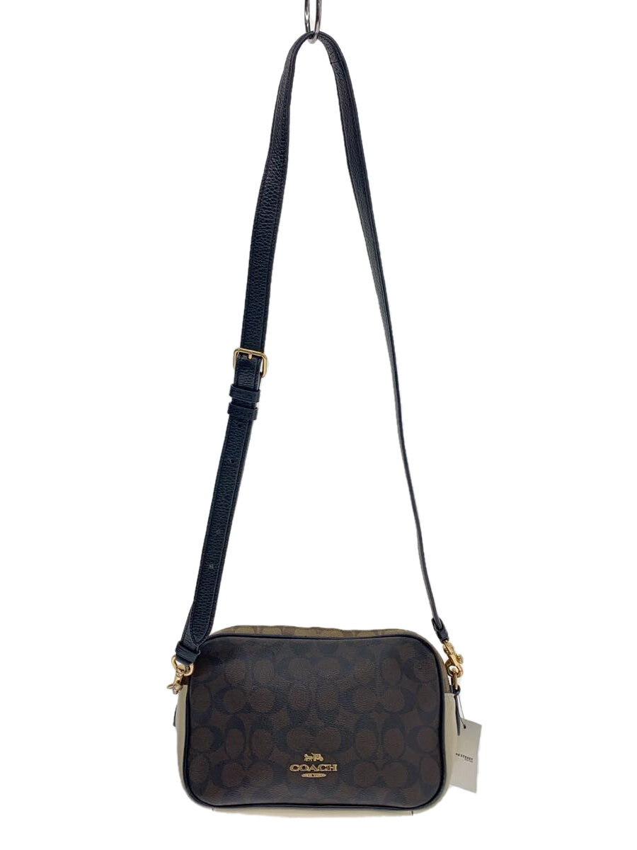 【中古】COACH◆ショルダーバッグ/レザー/BRW【バッグ】