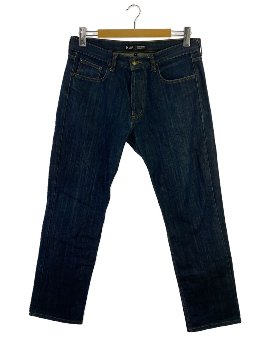 【中古】HUF◆ボトム/32/コットン/IDG/REGULARFIT/USA製【メンズウェア】