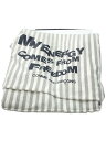 【中古】COMME des GARCONS◆ストール/コットン/WHT/ストライプ/メンズ【服飾雑貨他】